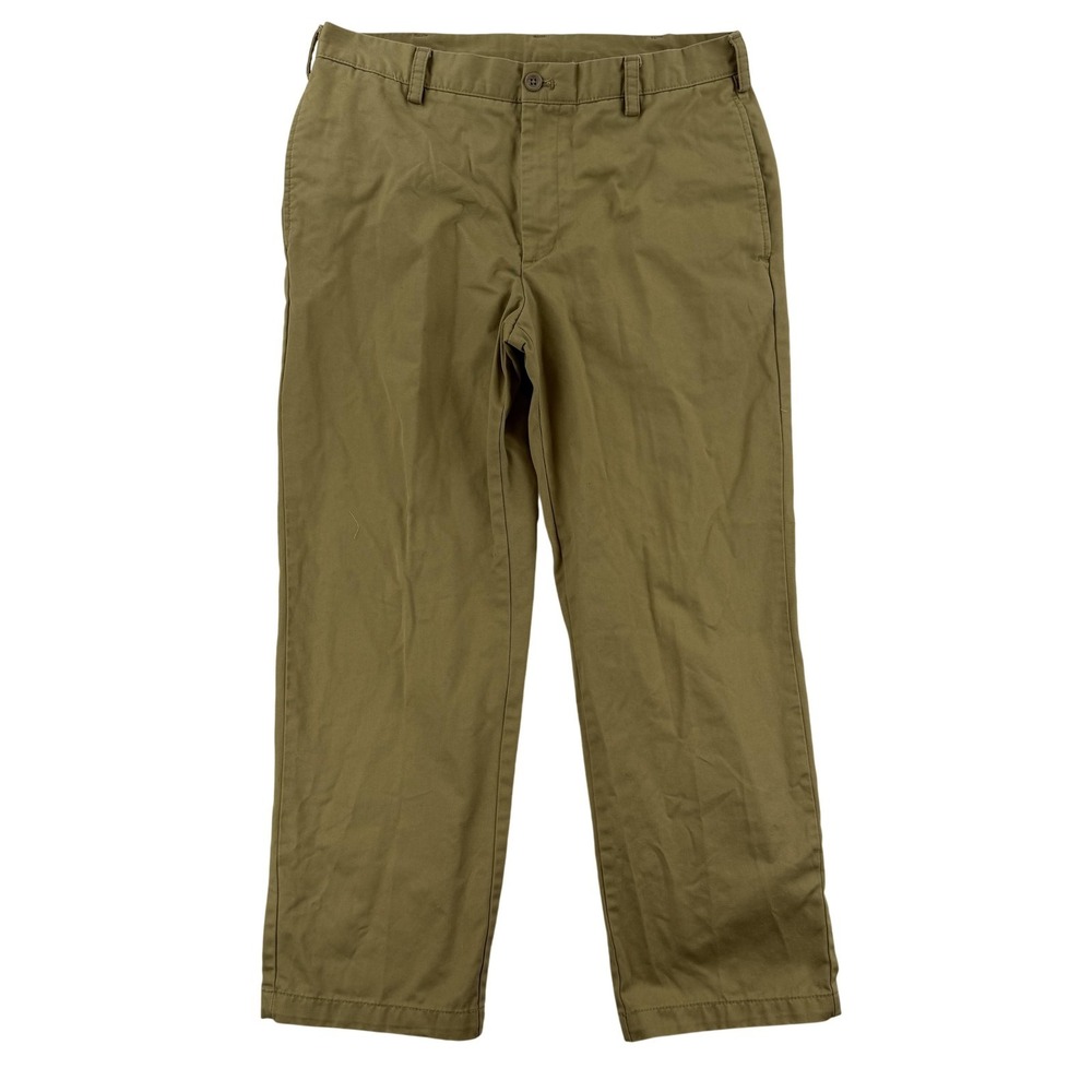 IZOD Pants Mens 34x29 Beige Classic Fit Chino Straight Leg Casual Office Khakis